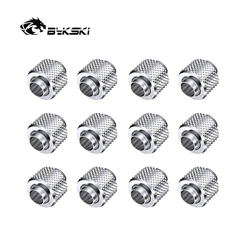 

Bykski 12pcs/lot Fitting Use Inside Diameter 10mm+Outside Diameter 16mm or ID9.5+OD12.7mm Hose Tubing Connector 3/8"ID X 5/8"OD