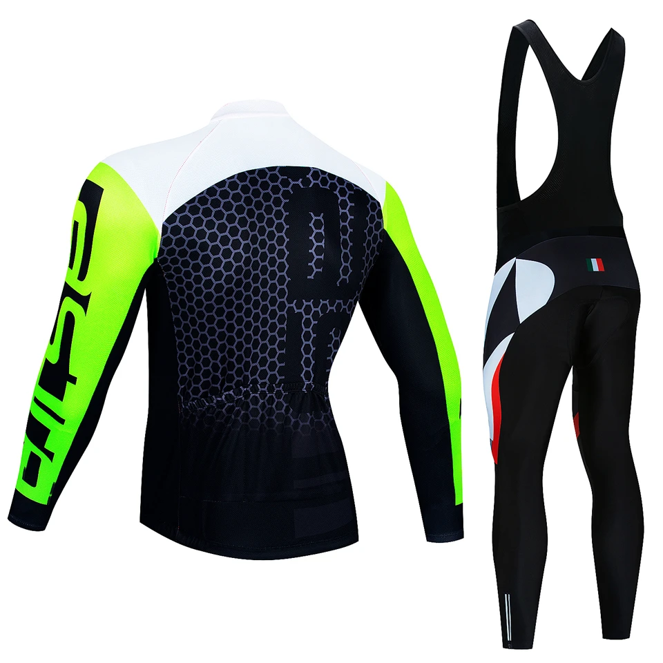 Cycling Jersey Set Winter Thermal Fleece Bicycle Sportwear MTB Uniform Ropa Ciclismo Road Bike Clothing Bicicleta Long Bib Pants