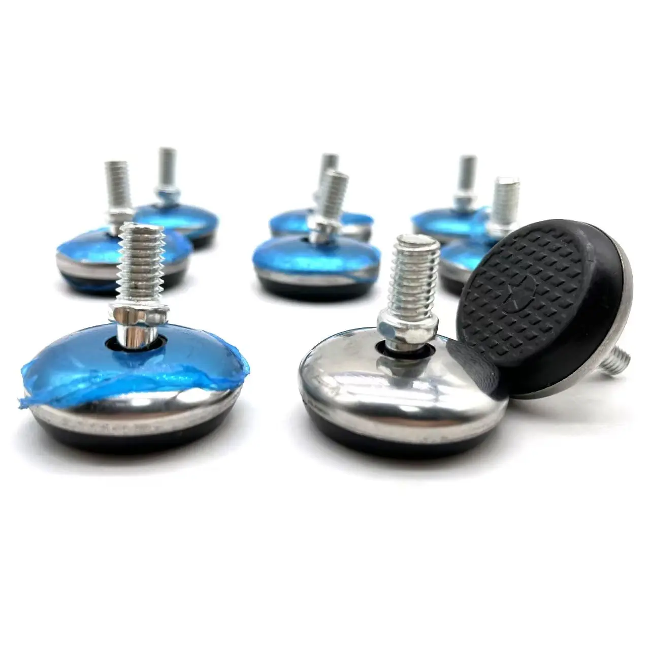 1-20pcs Non-Slip Tilting Adjustable Feet M6 M8 M10 Screw Threaded Foot Levelling Feet Furniture Legs Anti-slip Base Feet Leveler