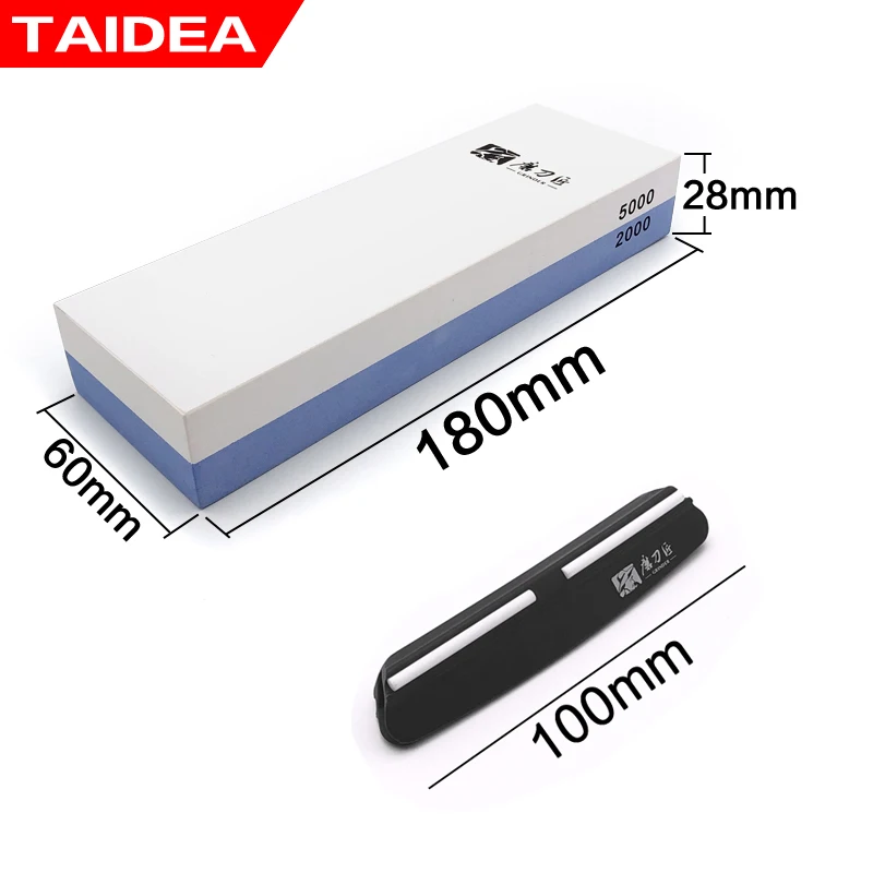 TAIDEA sharpening stone Double sided Whetstone Angle guide Kitchen Professional sharpening system knife sharpener 180-8000#