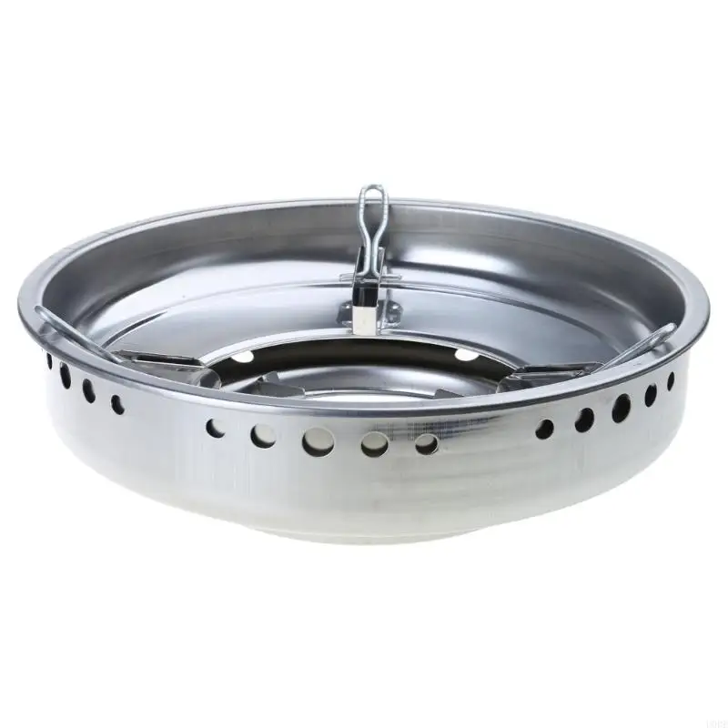 Gas Stove Windscreen Double Layer Wind Guard Gathering Cover Stainless Steel Texture Suitable for Kitchen Cooking