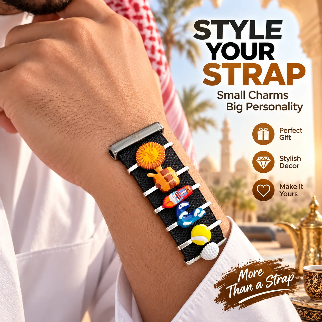 For WHOOP Charm Enamel Clip DIY Smart Band Decorative Accessory