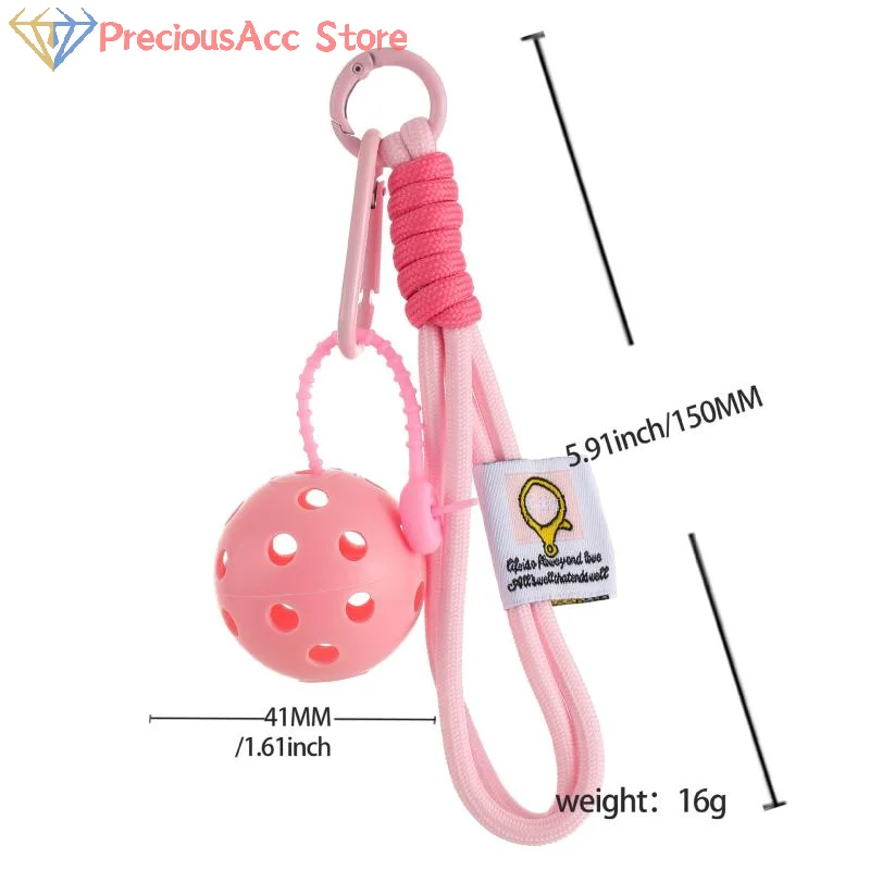 Pickleball حقيبة العلامة كيرينغ المحمولة Pickball قلادة للحزب عطلة حقيبة يد هدية عيد ميلاد اكسسوارات السيارات المفاتيح #6