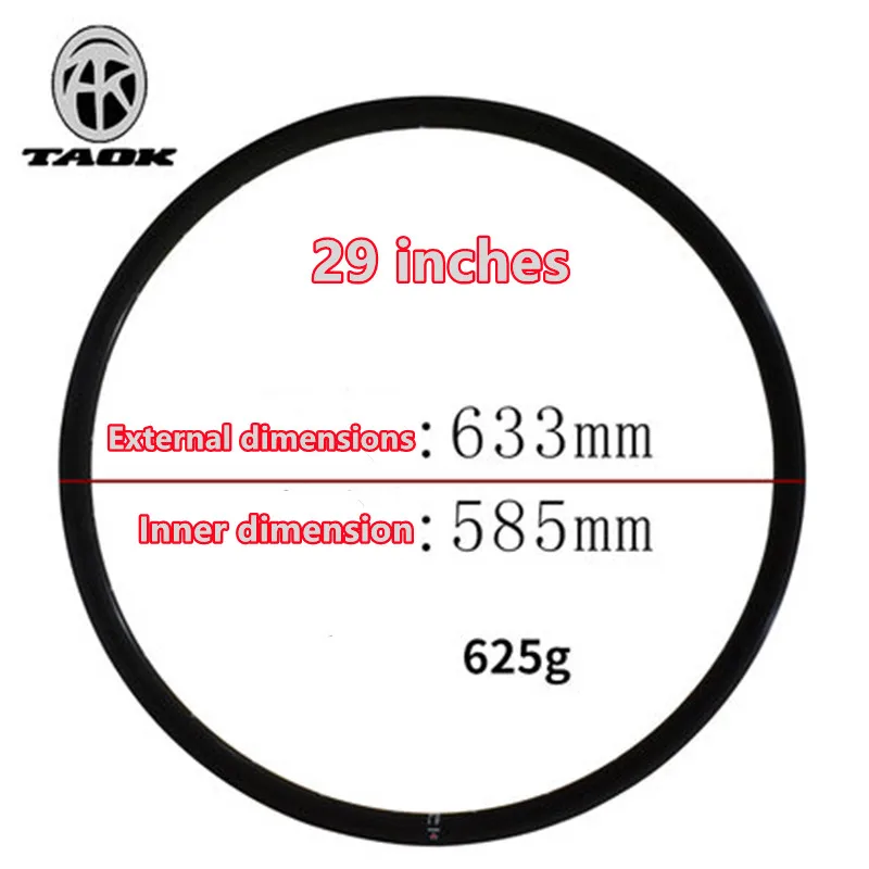 Freno de disco de alta resistencia de aleación de aluminio, llanta de doble capa, bicicleta de montaña, 20242627.529 pulgadas