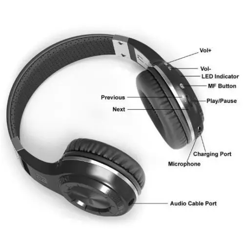 Bluedio HT Wireless Bluetooth Headphones BT 5.0 Version Stereo Bluetooth Headset Built-in Mic For Calls And Music Headset