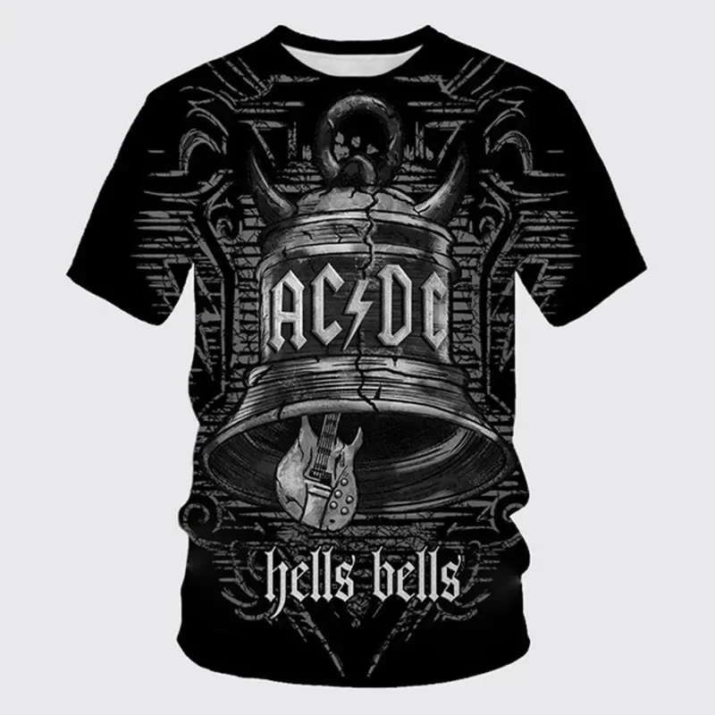 Classic Metal Rock Band Summer Men's Short Sleeve T-shirt Mens O-neck Casual Tshirts 3d Prited Tops Fashion Streetwear For Men