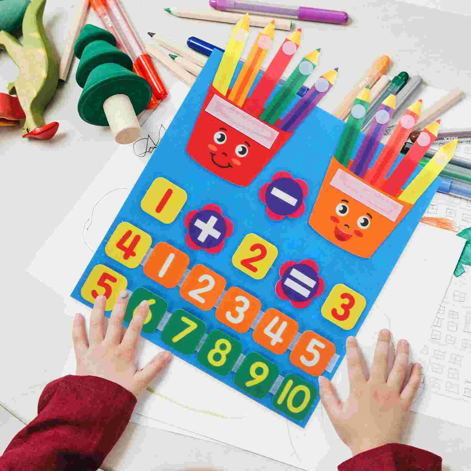 

Educational Toy Teaching Aid Kids Number Plaything Addition and Subtraction Toddler Pencil Toys