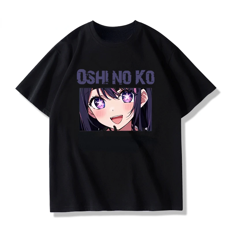 Oshi No Ko Anime Ai Hoshino Women T-shirt Harajuku Cartoon Graphic Short Sleeve T Shirts Female Fashion Y2k Clothes Tops Tees