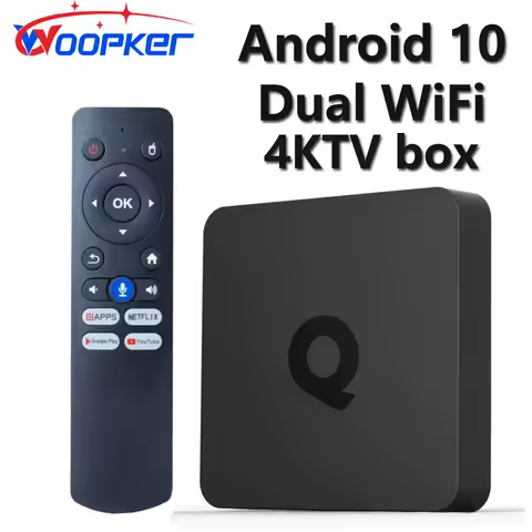 Woopker Smart Atv Q1 Tv Android 10Tv Set Top Box Allwinner H313 2Gb Ram 16Gb Storage Google Voice Support Dual 2G Wifi 4K