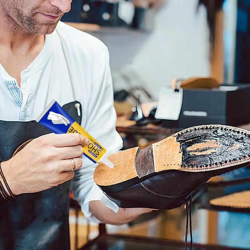 Leather Shoe Glue Shoe Adhesive 45g Professional Waterproof Quick Dry Universal Transparent Shoe Fix Glue For Footwear Crack