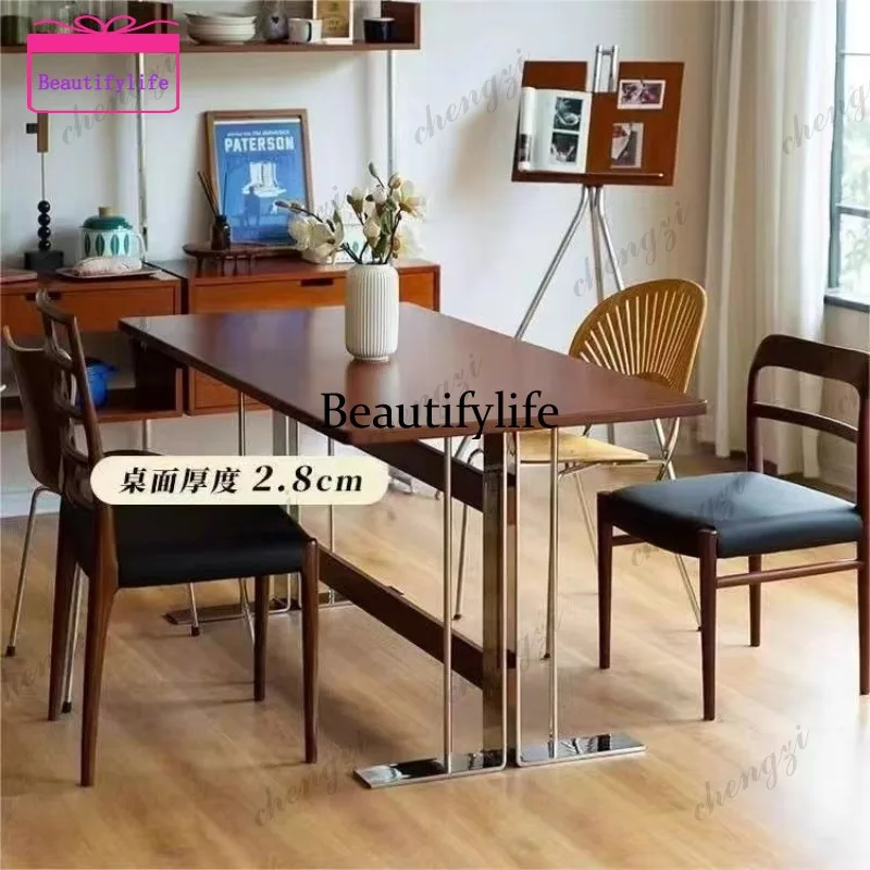 

a38 Japanese Solid Wood Office Desks Mid-Century Creative Design Study Computer Desk Rectangular Writing Desk Office Furniture
