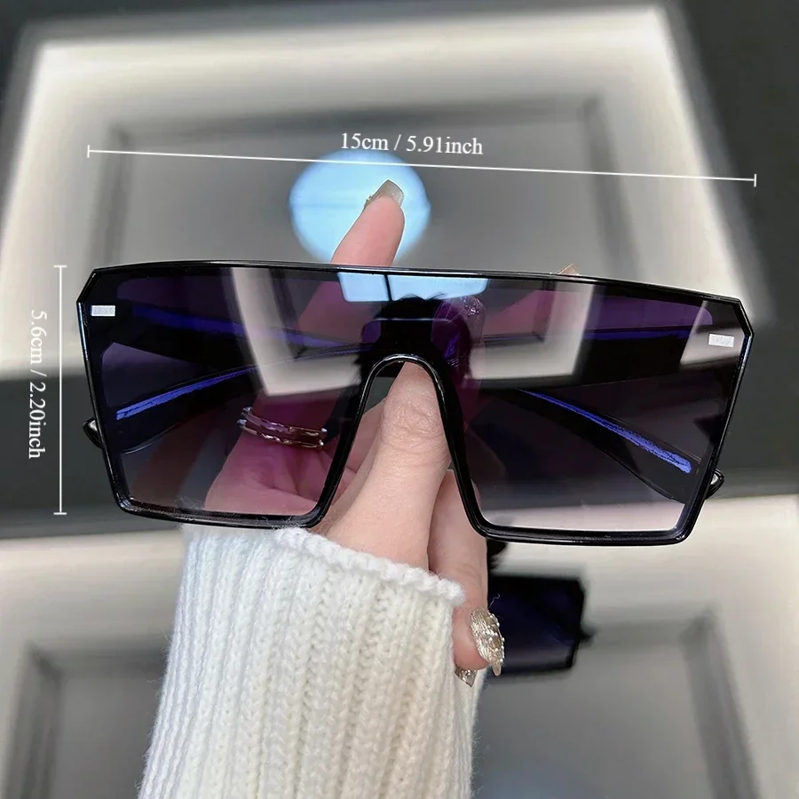 نظارات شمسية مربعة أنيقة للنساء والرجال نظارات كلاسيكية كلاسيكية على الموضة كاجوال Oculos أنثى ذكر #6