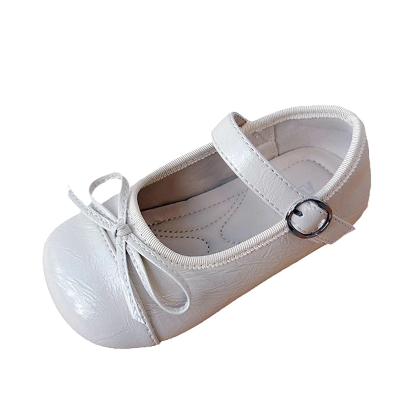 High Quality Toddler/Little Girls' Ballerina Flat Mary Jane Princess Dress Shoes For Wedding School Party Baby Solid Walkers