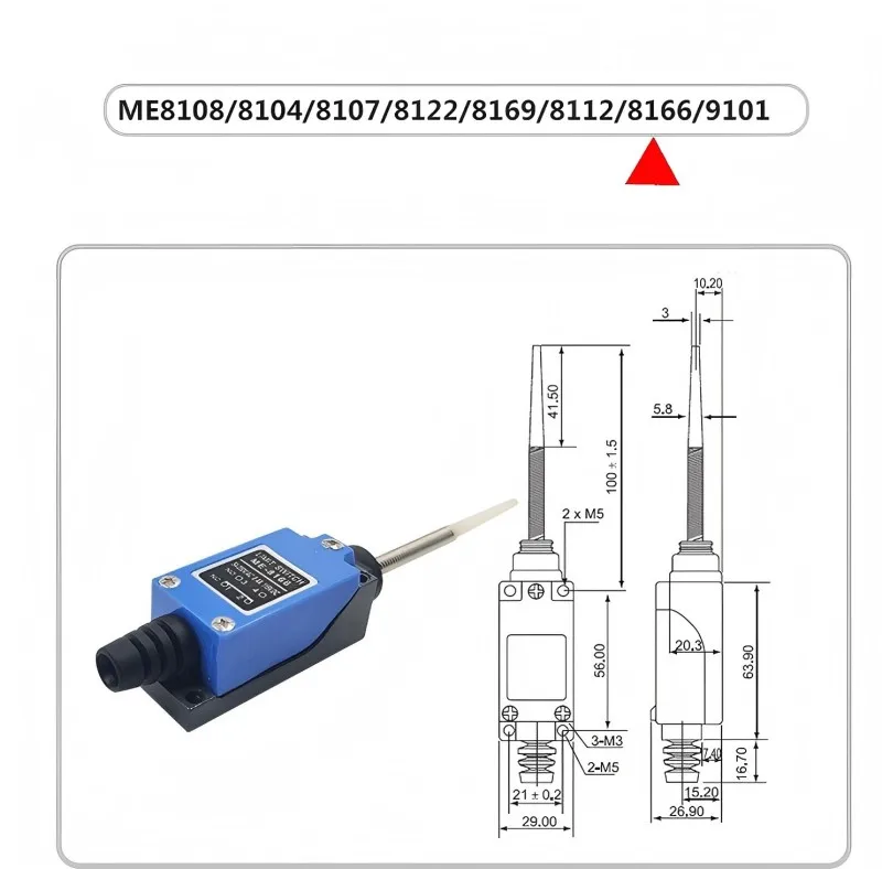 Endschalter ME-8108, ME-8104, ME-8111, ME8112, ME9101 und ME8167 – Detail 10