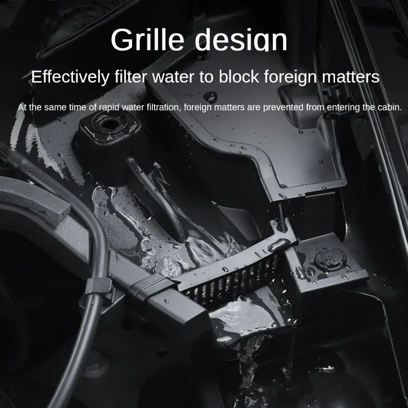 جذع تصفية غطاء حامي ، الجبهة هود دليل المياه ، مكافحة انسداد المنظم ، ترقية الملحقات ل تسلا نموذج Y 2023