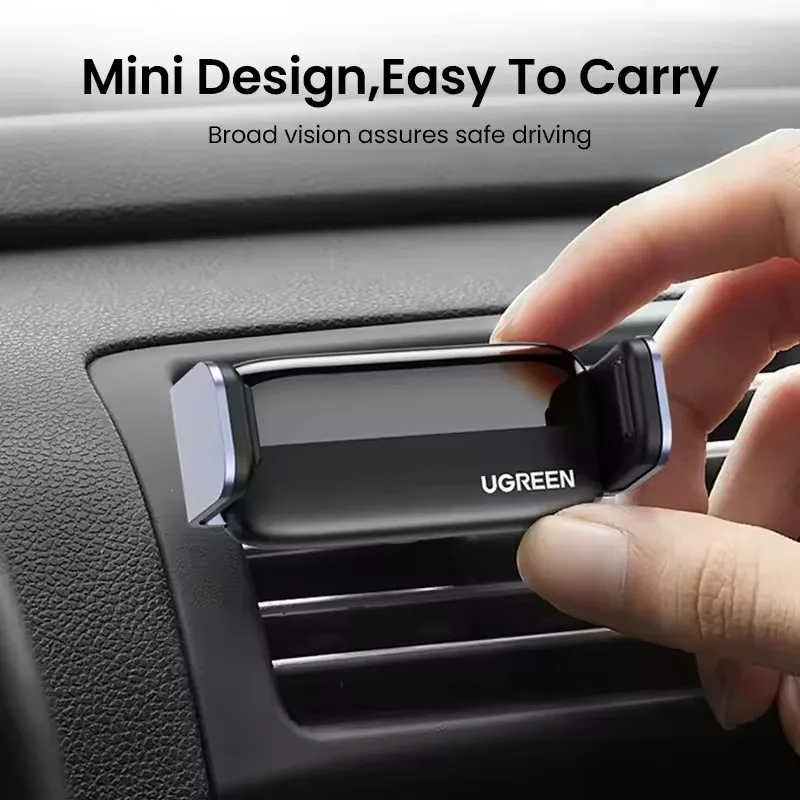 New UGREEN 360 Degree Adjustable Car Air Vent Phone Mount Clip Holder Cell Phone Car Phone Holder Stand for iPhone 15 14 13 12