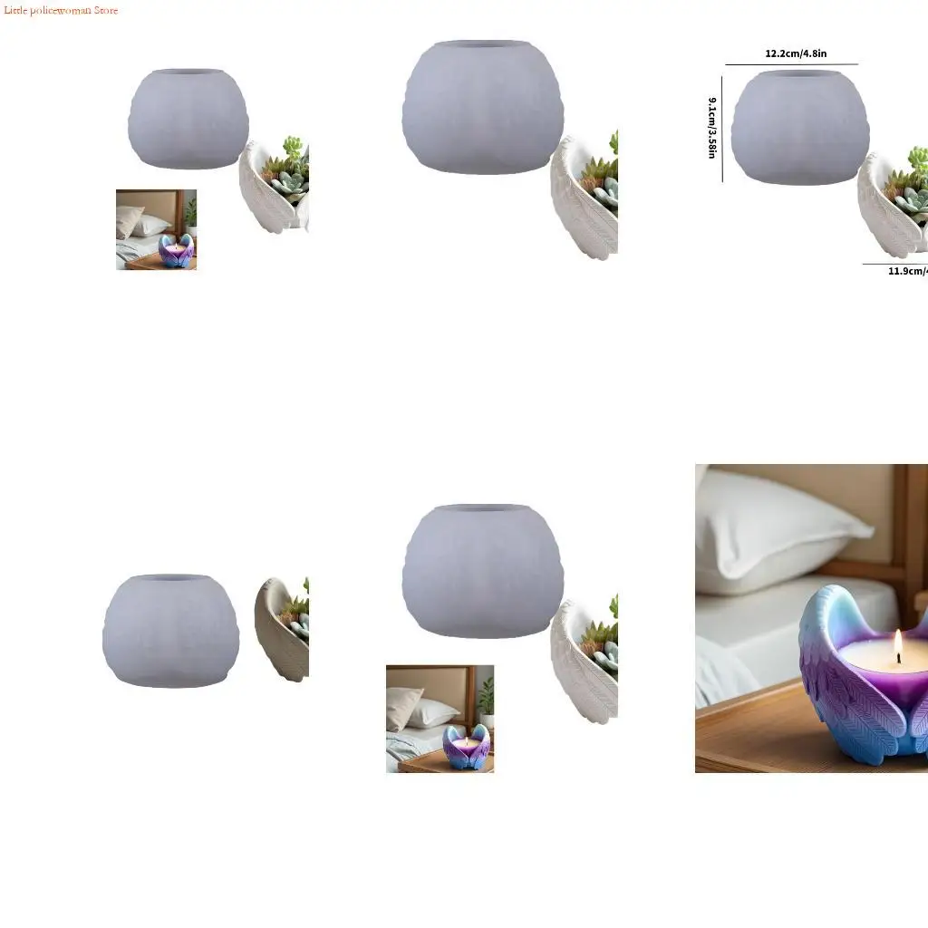 

F92D Ангел Крыло Крыло Силиконовая форма для DIY RASE CRAFT HOLDER PLANTE