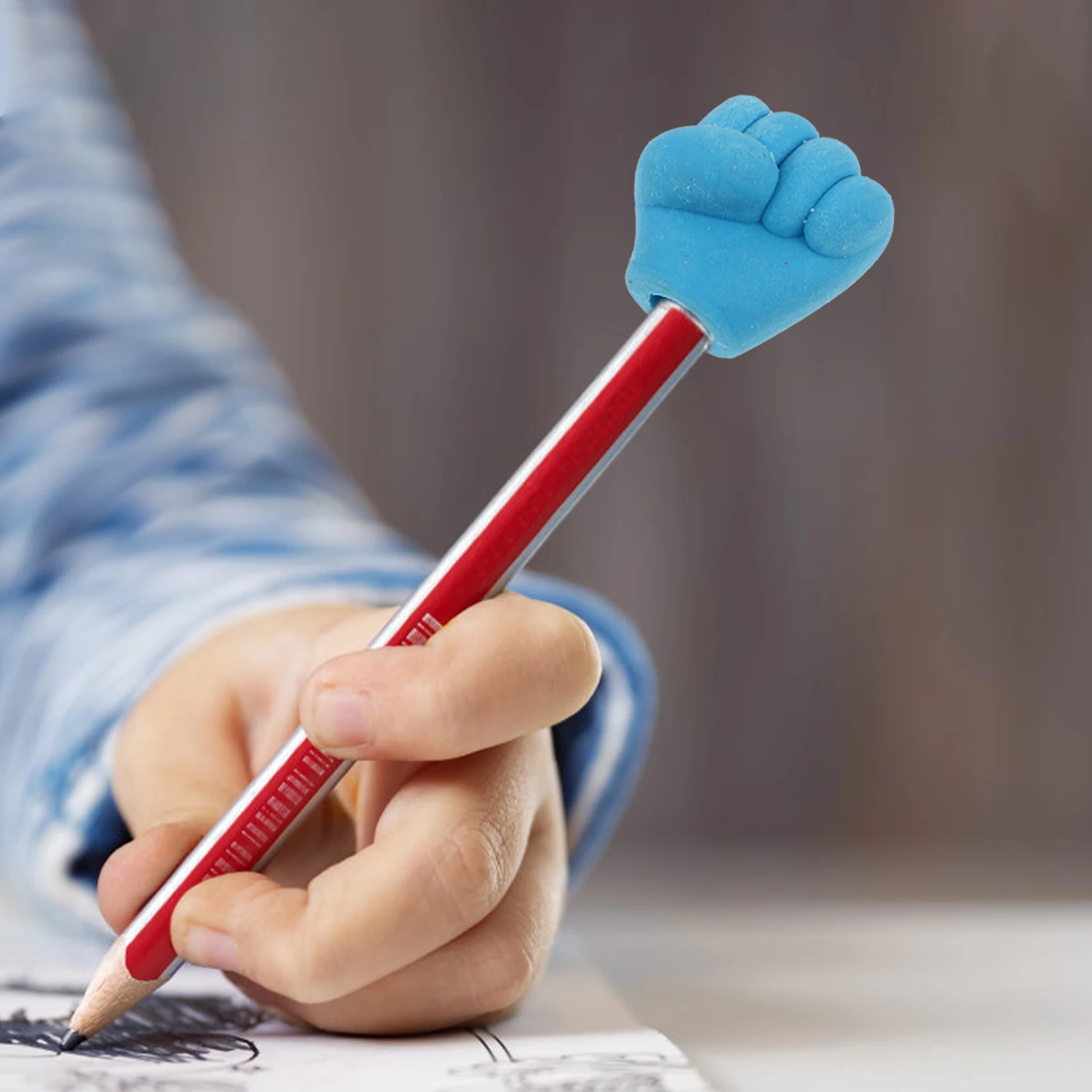 

40pcs Finger Shaped Erasers Mini Cartoon Eraser Colorful Creative Stationery For Kids Student Supplies Kindergarten Decorative