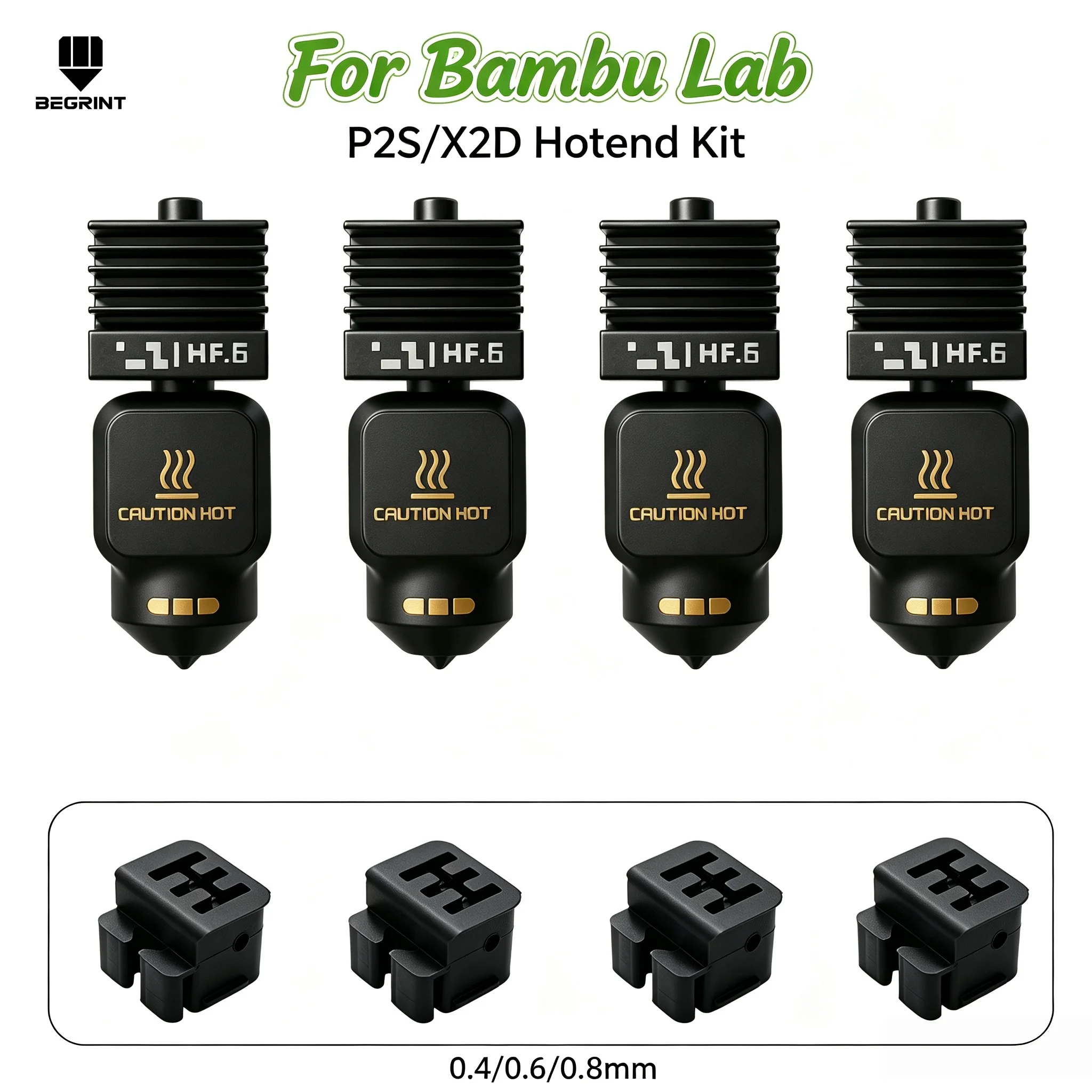 For Bambu Lab P2S High Flow Hotend High Quality Fast Printing P2S X2D Hotend Quick Swap For Bambulab P2S Bamboo Nozzle Assembly