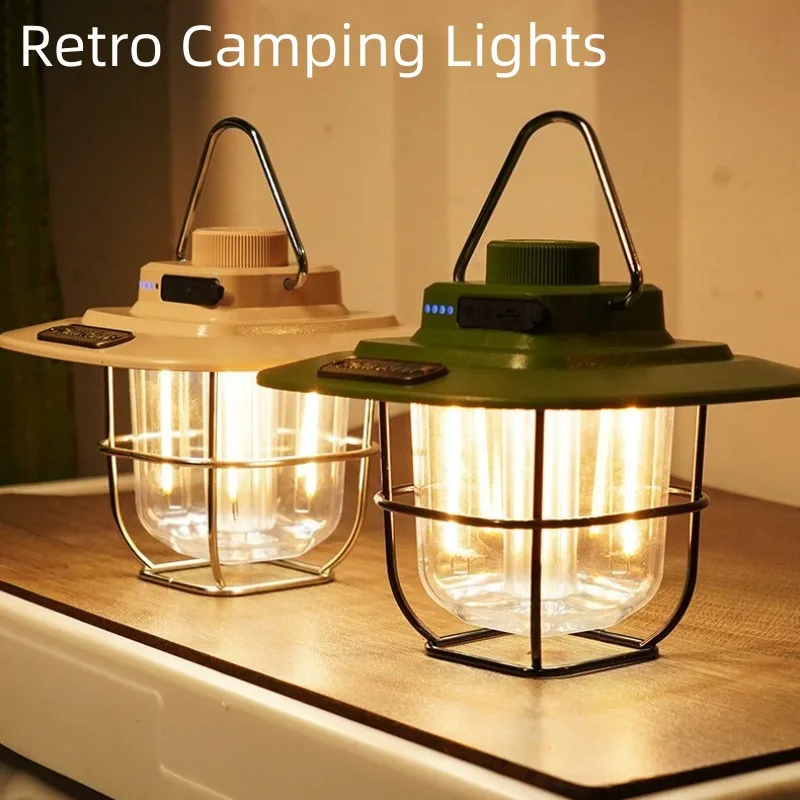 NEW 9W Camping Tent LED Light Portable Camping Lantern Rechargeable Hanging Lamp Power Bank Travel Camp Home Outdoor Supplies