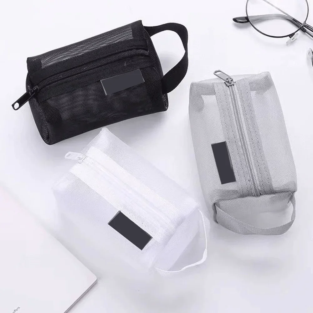 

Creativity Mini Transparent Mesh Bag Key Lipstick Makeup Storage Bags