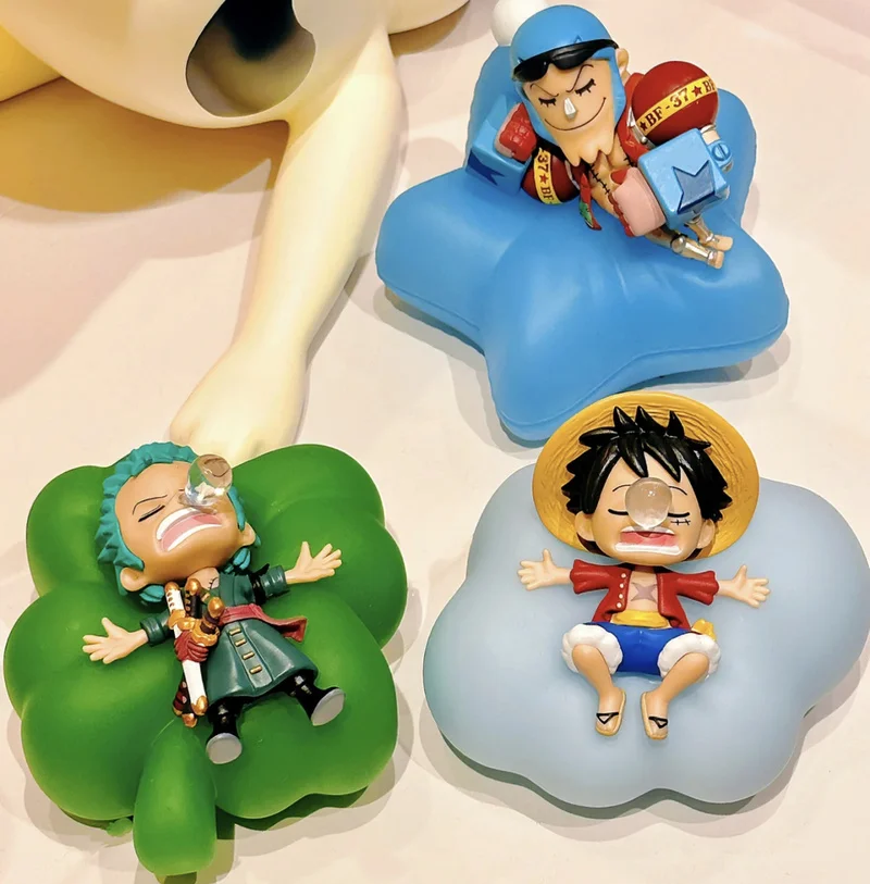 One Piece Blind Box Night Light Luffy Zoro Nami Sanji Chopper Figures Sweet Dream Series Led Ornament Surprise Toy Festival Gift