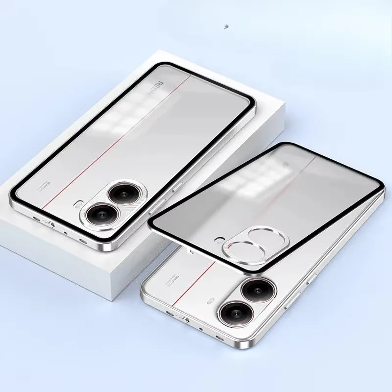 

Для Xiaomi Poco X7 Pro Магнитный стеклянный чехол для телефона Матовый матовый металлический защитный чехол для POCO X7Pro POCOX7 Твердый чехол