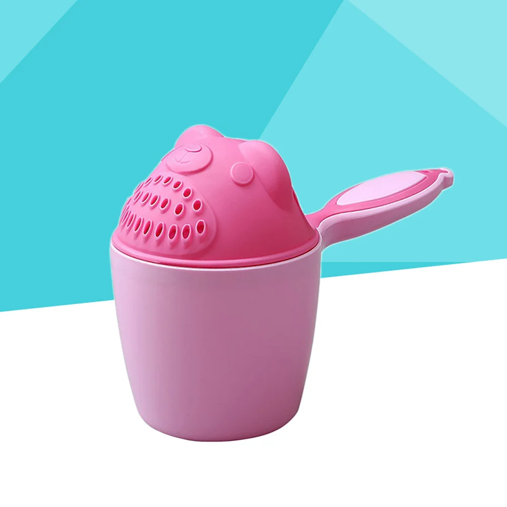 كوب شامبو للوقت استحمام الطفل، رسوم متحركة خضراء للاستخدام، يحمي عيون الطفل، ملعقة استحمام ومياه الاستحمام #1