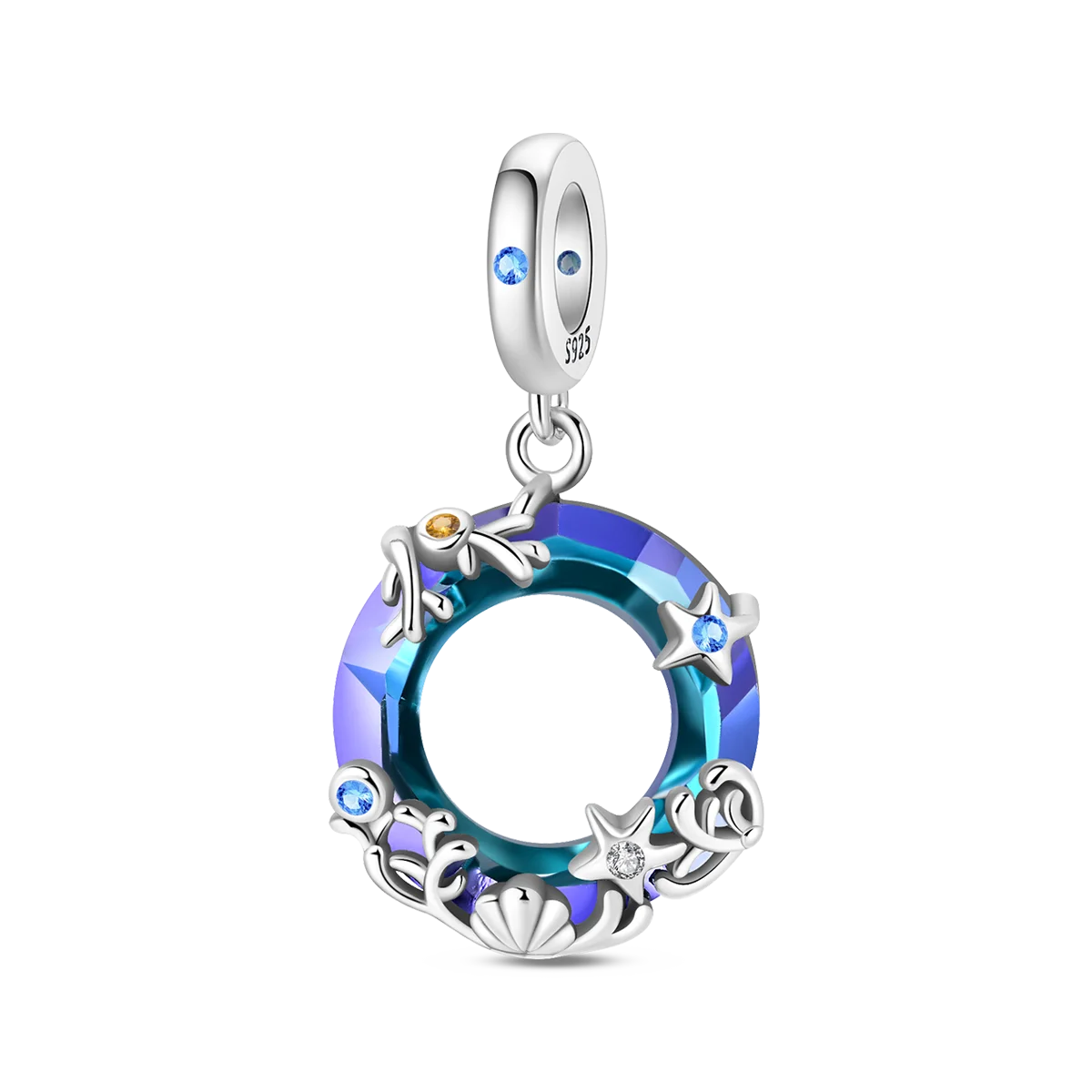 925 Sterling Silver Ocean Star Shell Charms Beads Fit Original Bracelets Bag Keychain Earring Pendant Diy Women Jewelry Gift