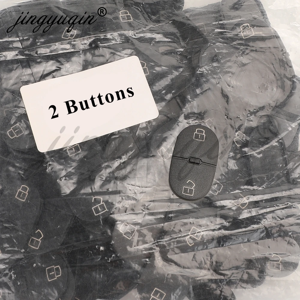 jingyuqin 5/10pcs Replacement Key Rubber Button Pad For Audi A1 A3 A4 A5 A6 A8 Q5 Q7 TT LINE RS Remote Fob Shell Case 2/3Buttons view 5
