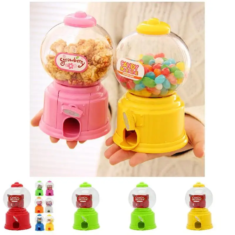 Cute Sweet Mini Candy Machine Bubble Dispenser Coin Bank Kids Toys Children Gift