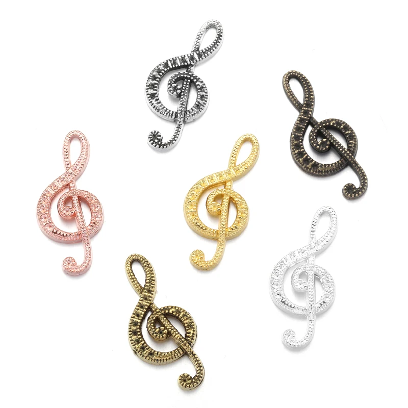 20pcs Antique Silver Plated musical note Charms Pendant:DIY for bracelet necklace 22*15mm P218