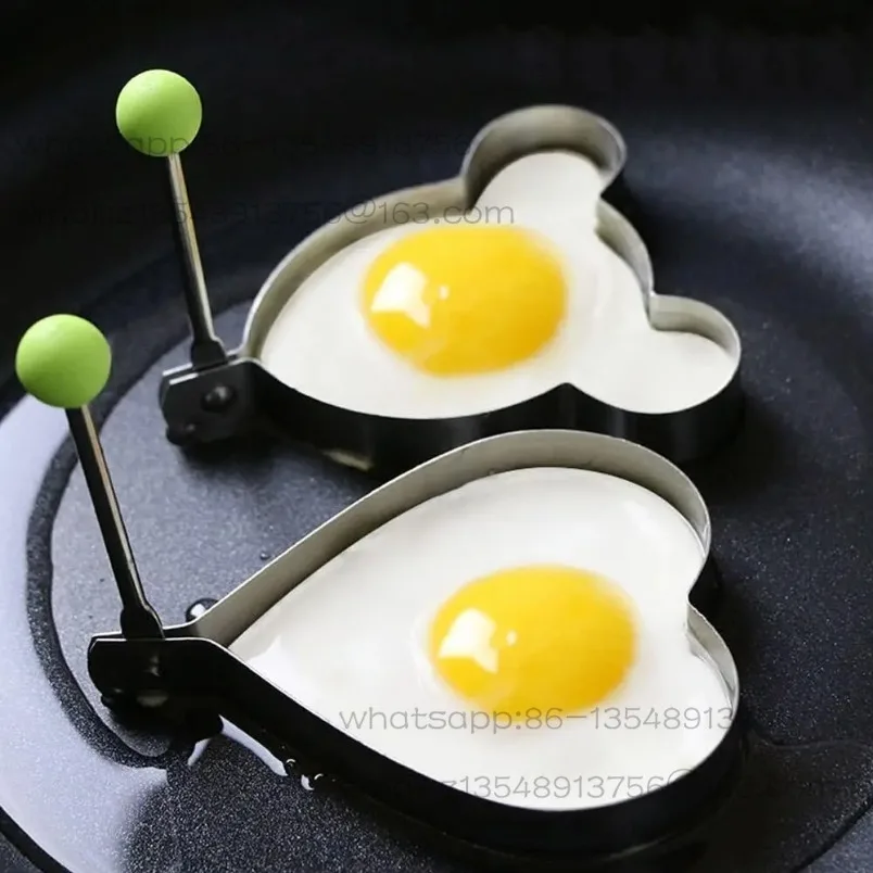 Stainless Steel Pancake Molds for Griddle & Egg Shaper for Frying Pan Egg Ring Pancake Maker with Handle Eggs & Omelettes