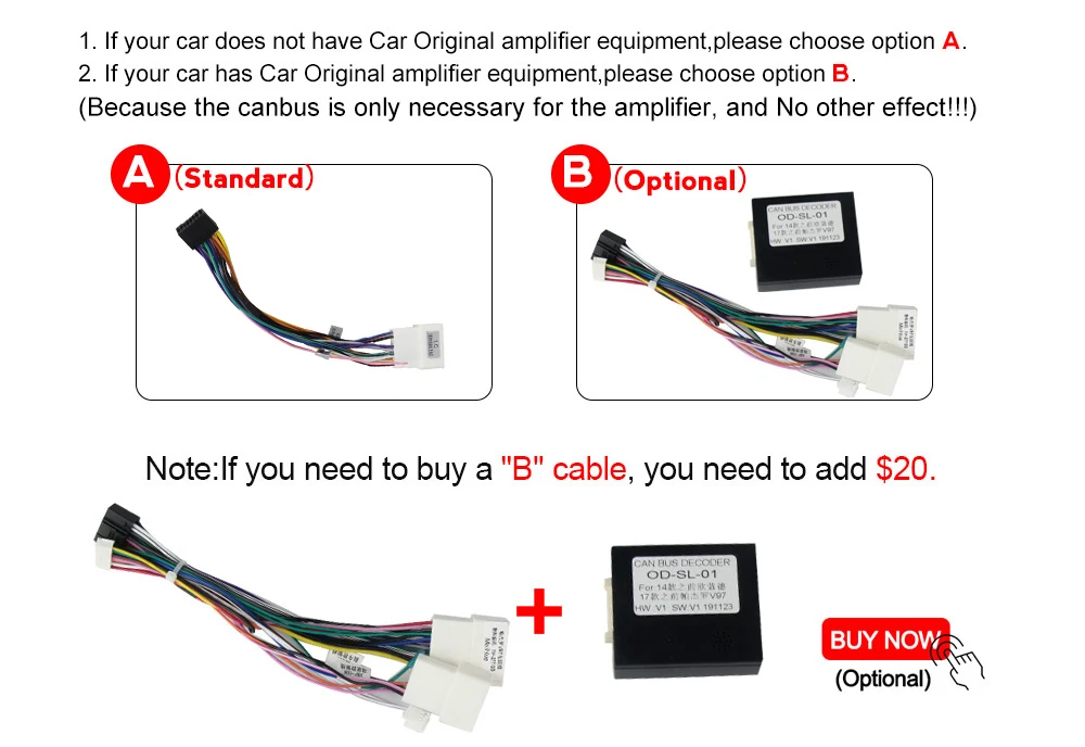 This link just for add cost option power cable For Mitsubishi Rockford and Airbag button Line