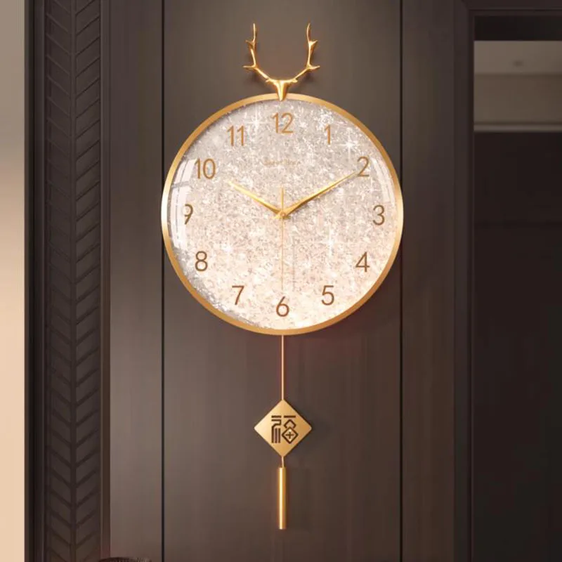 xx- Living Room Wall Clocks Art Luxury Mechanism Large Vintage Clock Wall Bedroom Office Relogio De Parede Home Decoration*