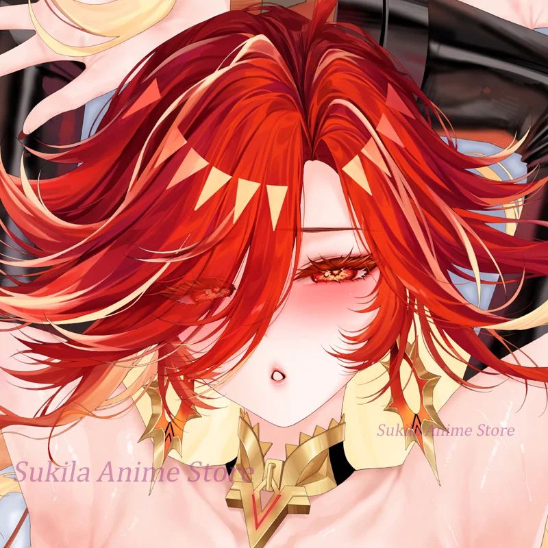 

Dakimakura Mavuika Genshin Impact Ma-vuika аниме наволочка для тела двусторонняя наволочка с принтом в натуральную величину