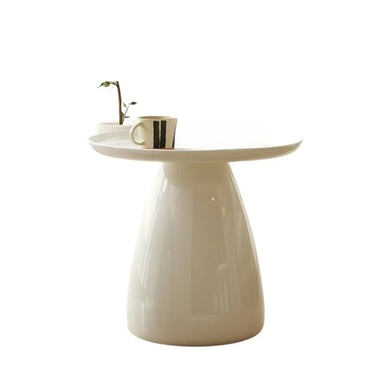 Mushroom edge few Nordic sofa simple modern living room small round table, home Internet celebrity creative