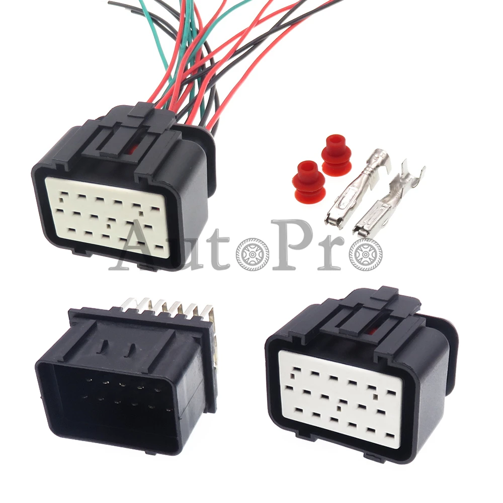 

1 Set 18 Hole 344106-1 344107-1 344103-1 Starter Car Plastic Housing Electric Wire PCB Connector Auto Waterproof ECU Socket