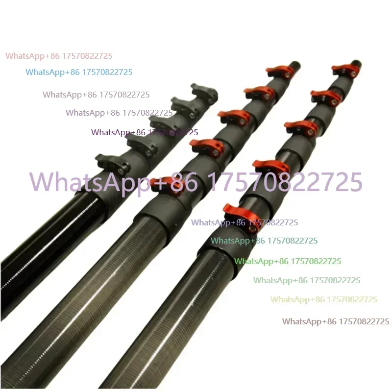 Hot Sale 60ft Carbon Fiber Telescopic Pole / Carbon Fiber Window Cleaning Pole  Deep Clean for Solar Panels