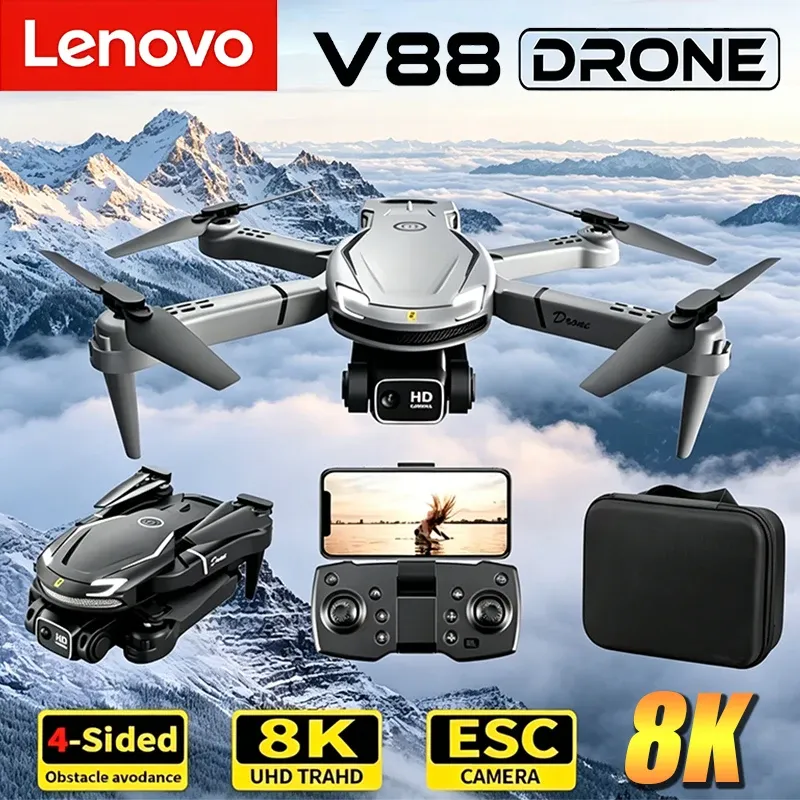  Lenovo Drone V88 8K 5G Professional HD Dual Camera Aerial Photography 15000M Remote Control Aircraft Folding Quadcopter 2026 New 