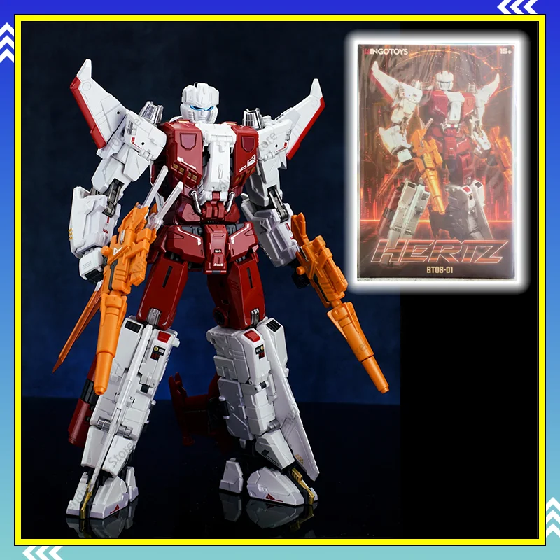 

Трансформирующиеся игрушки BINGOTOY BT08 BT-08 HERTZ Computing King Member Steel Whip: Фигурка-истребитель в стиле киберпанк