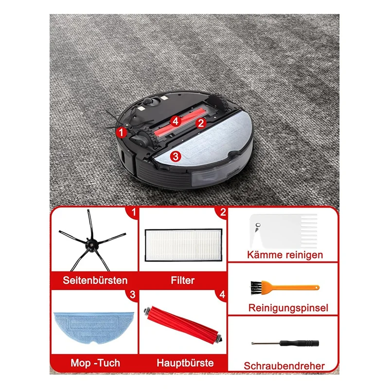 ABUD-accesorios de piezas de repuesto para Roborock S7 S7 Plus S7 Maxv S7 Maxv Ultra S7 Pro Ultra Robot aspirador