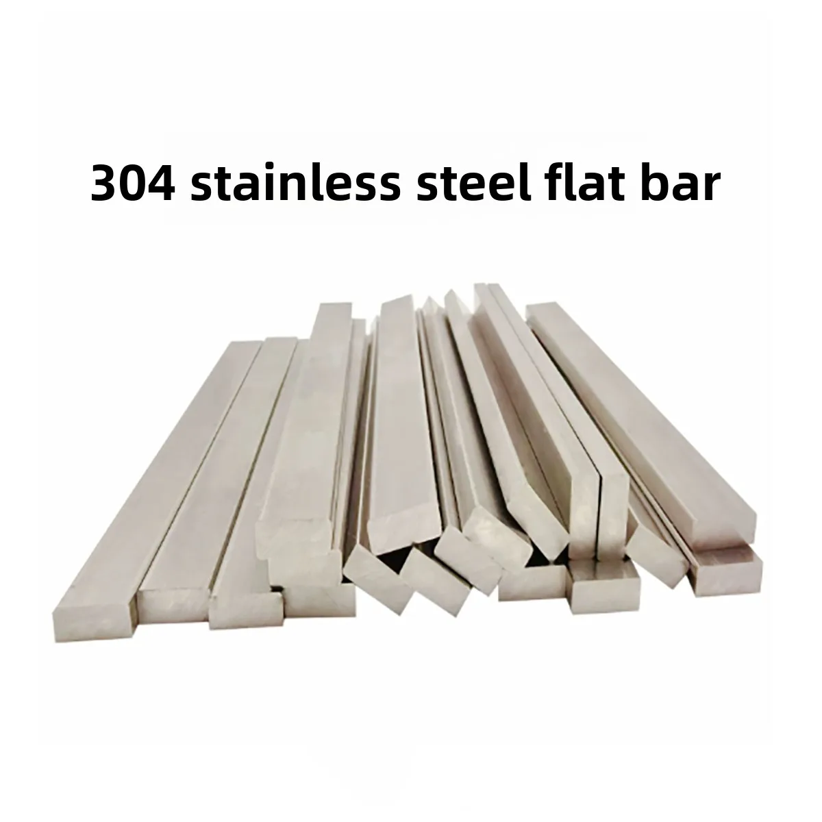 201 & 304 Stainless Steel Flat Bar & Solid Square Bar Profiles, Custom Size Machining Available