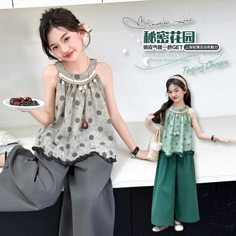 Clothes Girl 10 to 12 Years Old Kids Set Teens Children's Suit for Girls Cute Teenagers Outfits Top Bottom Outdoor