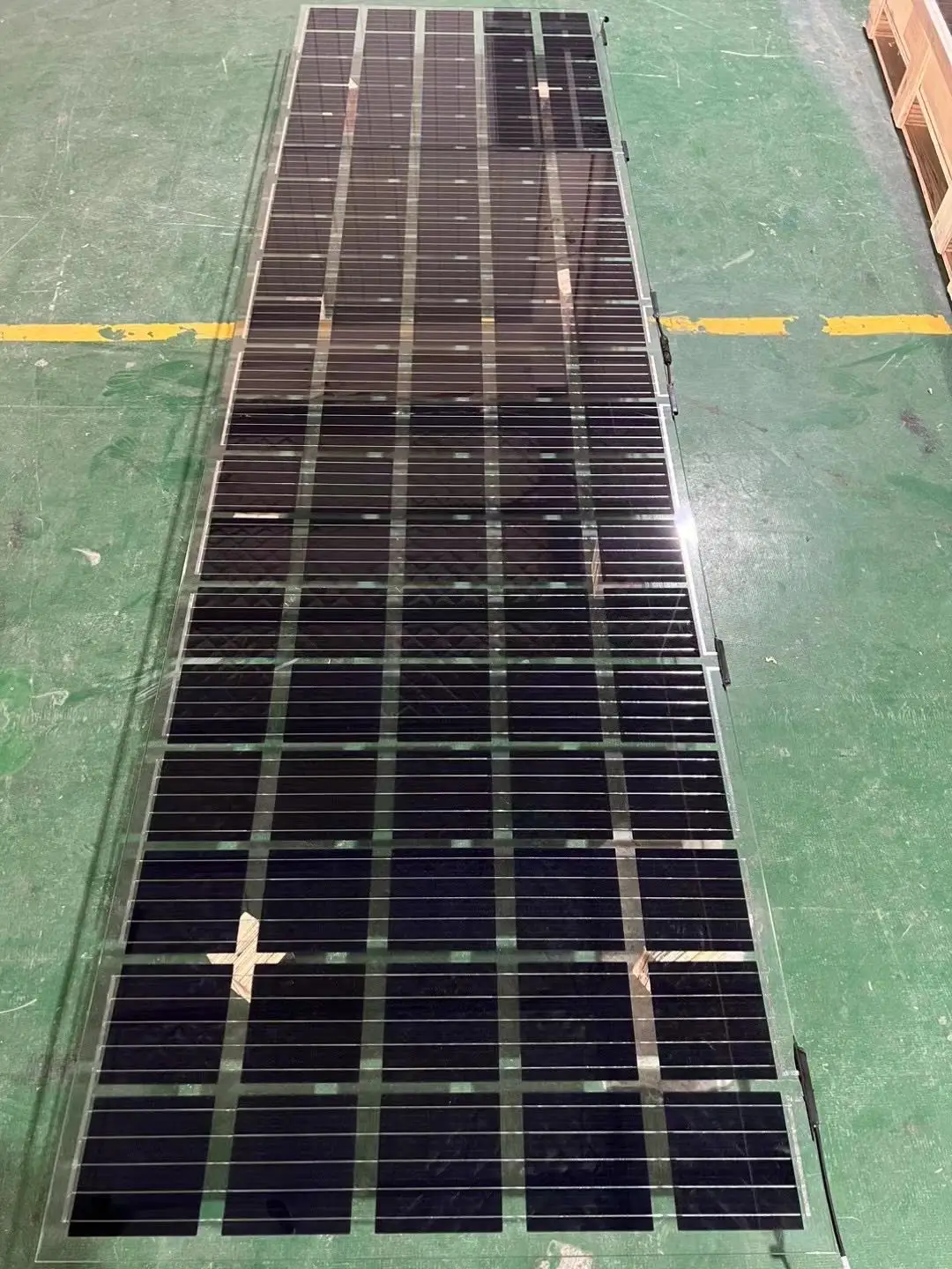 Hot Selling 2200*800*4+4mm super size with high transparency BIPV Solar panels