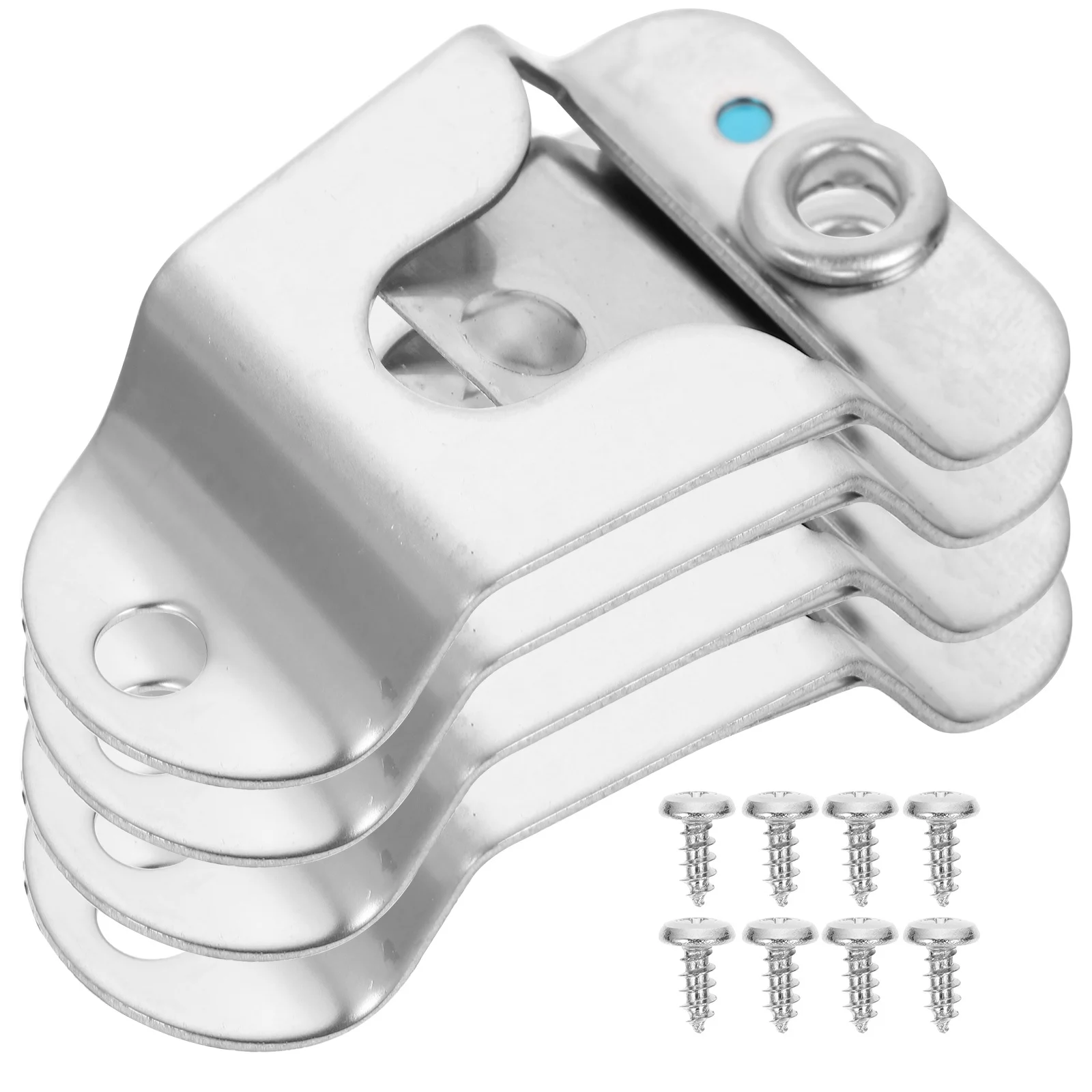 

4Pcs Universal Microphone Holder Clip Radio Mount Metal Mic Hanger with Screws for Car Use Microphone Holder