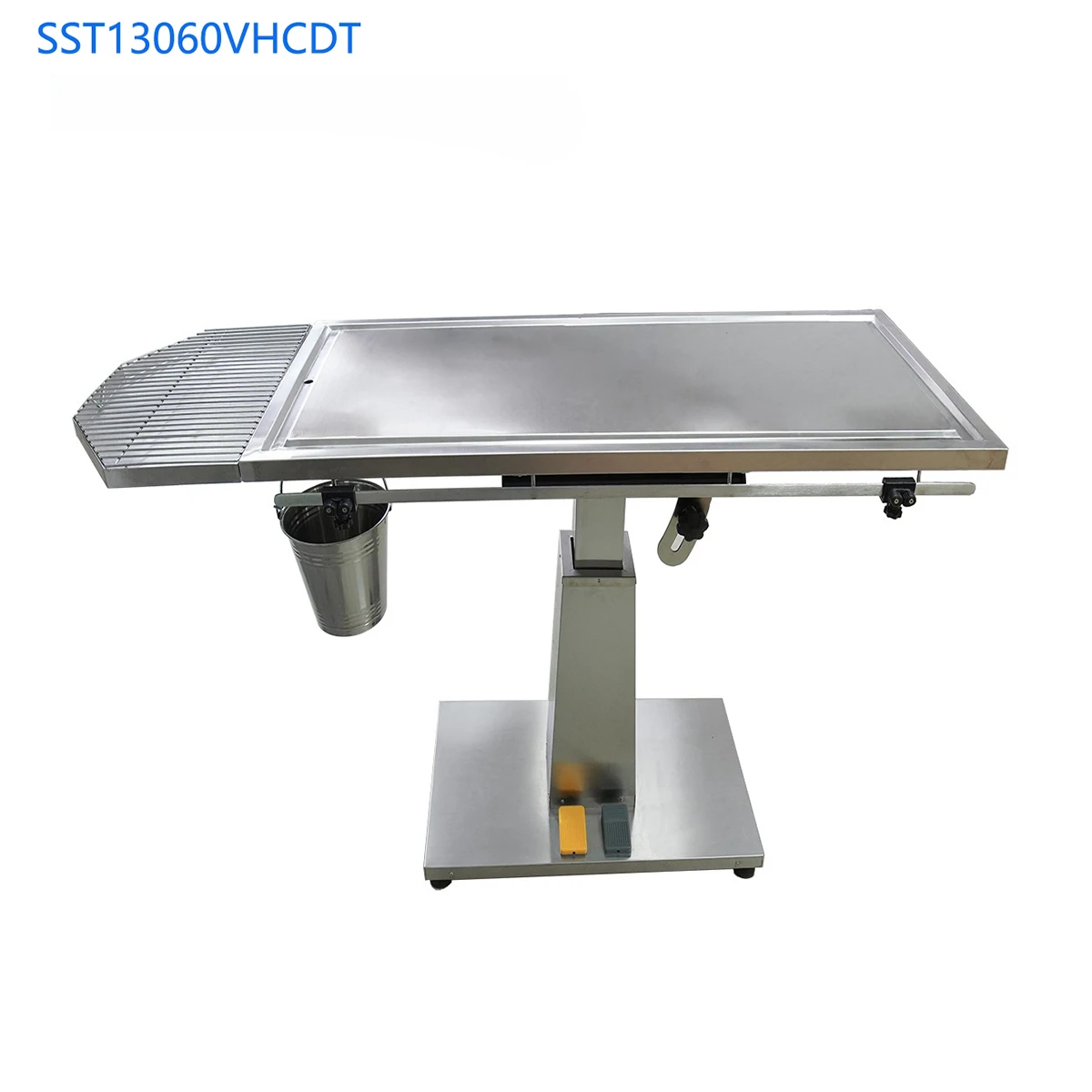 

Electric Single Column Flat Table With Drainage Ditch With Dental Tray Surgery Operating Table For Clinic Animal Hospital