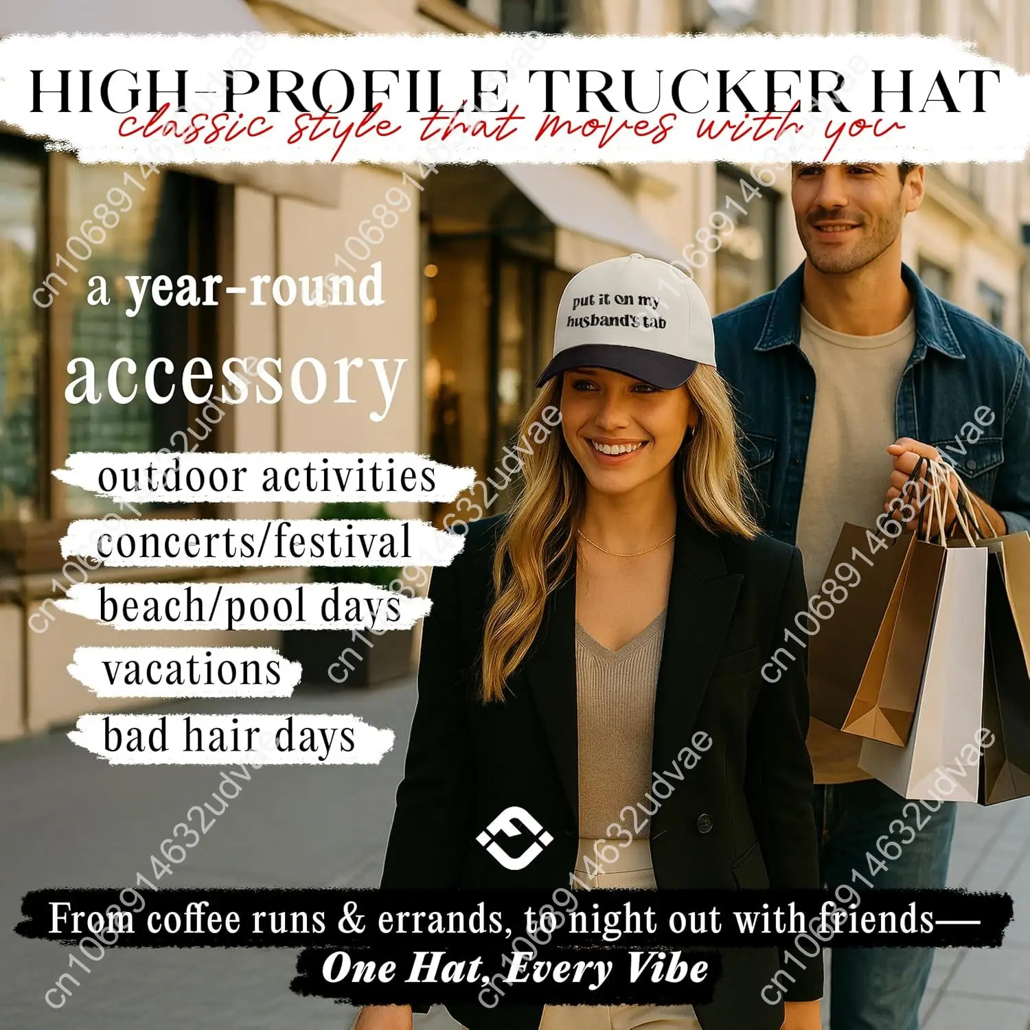 Cappello da camionista Snapback in tela Funky Junque - Festa del papà, cappello da mamma divertente, berretto da baseball per mamma e papà