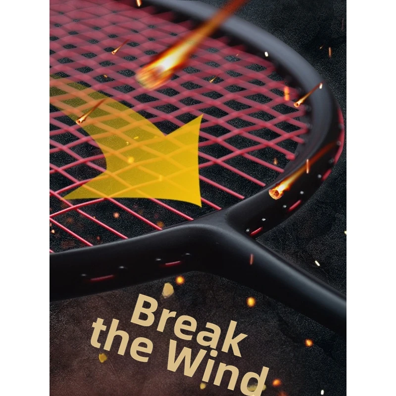 Badminton Racket Ultra-Light Professional Training Single Racket Unisex Adult Carbon Fiber Badminton Racket