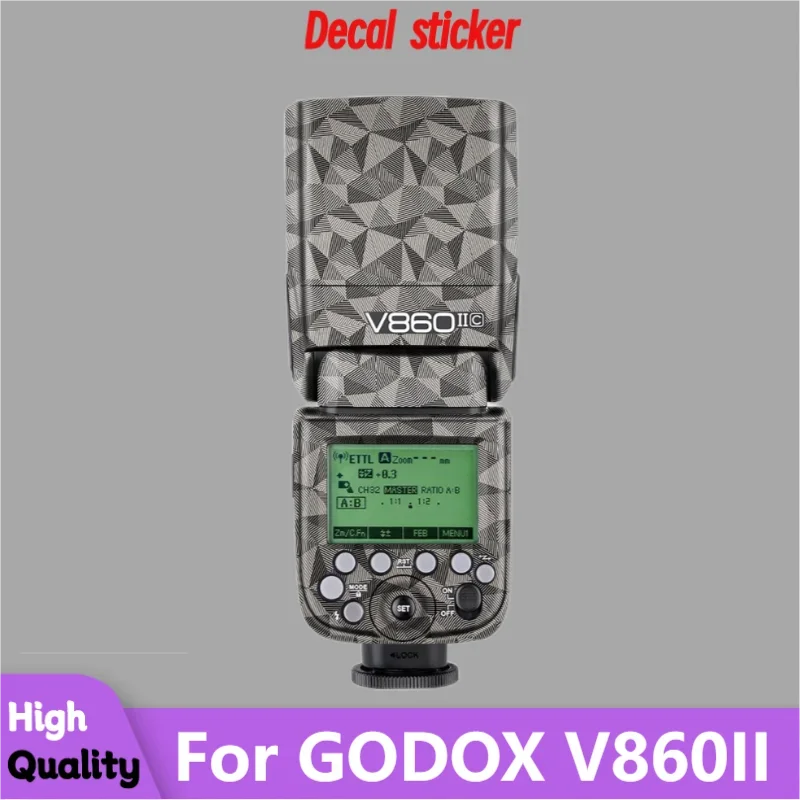 For GODOX V860Ⅱ Camera Flash Sticker Protective Skin Decal Vinyl Wrap Film Anti-Scratch Protector Coat V860II